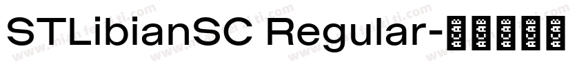 STLibianSC Regular字体转换